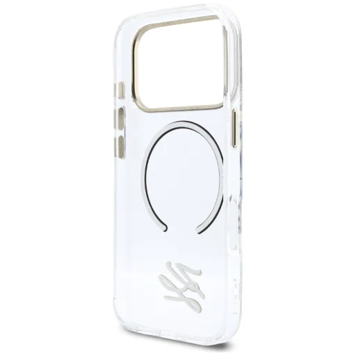 iPhone 17 Pro Karl Lagerfeld IML KL Script Logo MagSafe priehľadné puzdro, - 7