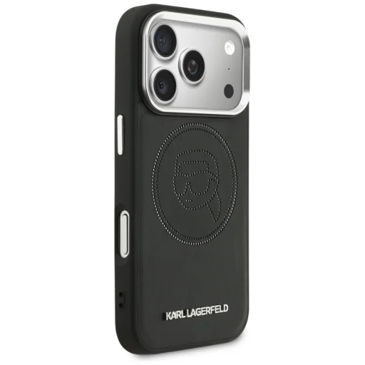 iPhone 17 Pro Karl Lagerfeld K-hlavové bodové logo MagSafe puzdro čierne - 4