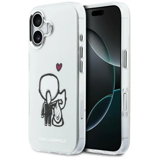 iPhone 17 Karl Lagerfeld Karl & Choupette Magsafe zadný kryt priehľadný - 1
