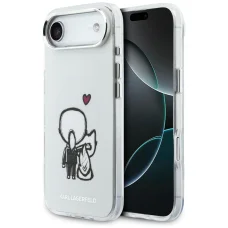 iPhone 17 Air Karl Lagerfeld Karl & Choupette magnetický priehľadný zadný kryt