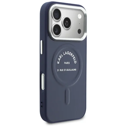iPhone 17 Pro Karl Lagerfeld Karl RSG Logo modré MagSafe puzdro - 4