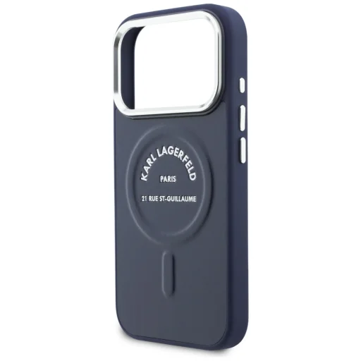 iPhone 17 Pro Karl Lagerfeld Karl RSG Logo modré MagSafe puzdro - 6
