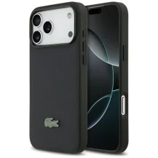 iPhone 17 Pro Max Lacoste Petit Pique lakované logo MagSafe obal námornícka modrá,