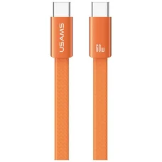 Oranžový USAMS U96 60W USB-C - USB-C 1,2m kábel
