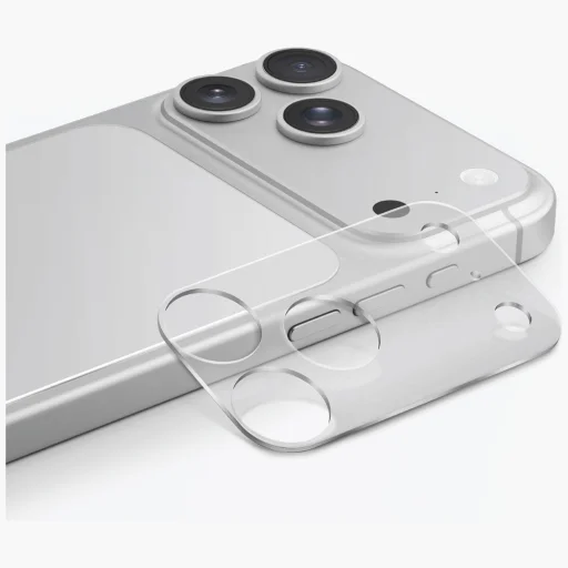 iPhone 17 Pro Max UNIQ Optix Aeroshield+ ochranné sklo na modul fotoaparátu a zadný kryt priehľadné - 5