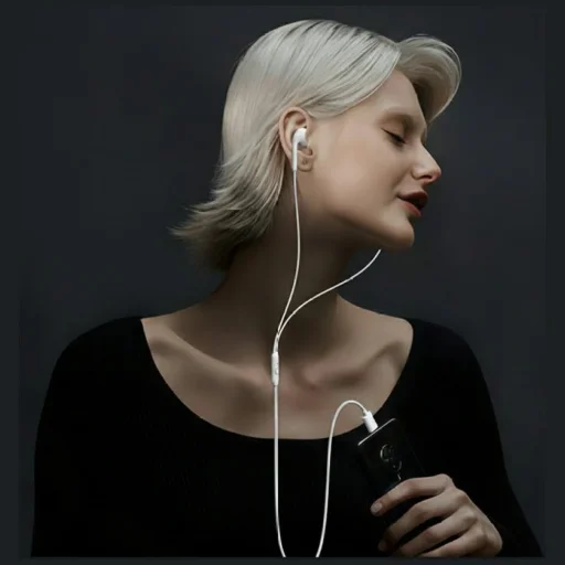 Stereo slúchadlá USAMS EP-50 USB-C 1.2m biela - 2