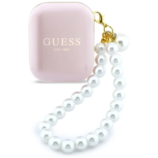 TWS Guess Pearl Strap slúchadlá ružové - 2