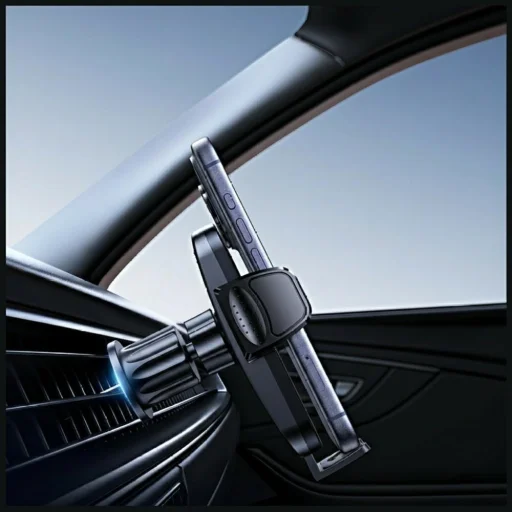 USAMS ZJ085 držiak do auta na ventilačnú mriežku čierny - 2