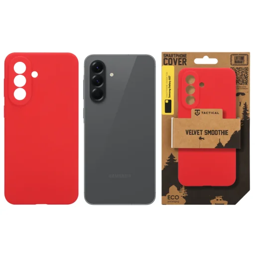 Taktické zamatové Smoothie puzdro Samsung Galaxy A57 Čili - 4