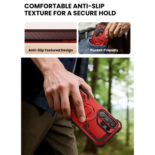 Samsung Galaxy S26 Ultra Supcase Iblsn Armorbox Mag Magsafe obal - Červená - 8