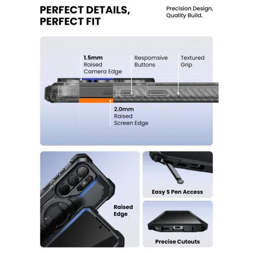 Samsung Galaxy S26 Ultra Supcase Iblsn Armorbox Clip Mag Magsafe obal čierny - 9
