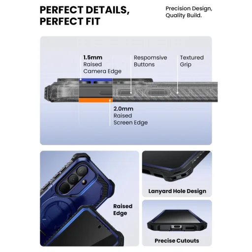 Samsung Galaxy S26 Supcase Iblsn Armorbox Mag Magsafe tok Kobalt - 9