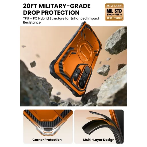 Samsung Galaxy S26 Ultra Supcase Iblsn Armorbox Mag MagSafe puzdro koralové - 6