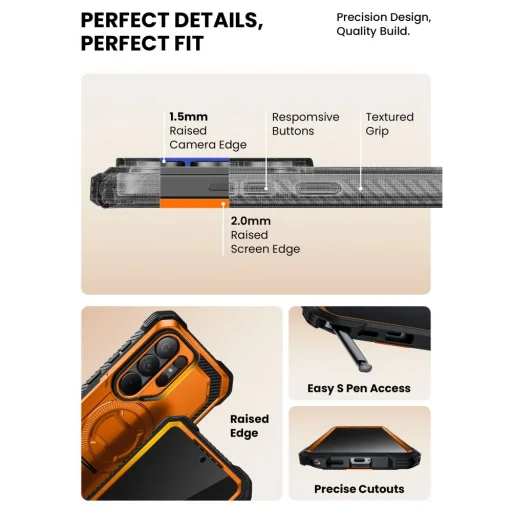 Samsung Galaxy S26 Ultra Supcase Iblsn Armorbox Mag MagSafe puzdro koralové - 9