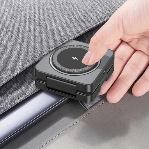 Blavec BQI-04 Qi 15W Magsafe nabíjací stojan 3v1 UniCharge (BQI04-QIMB) čierny - 7