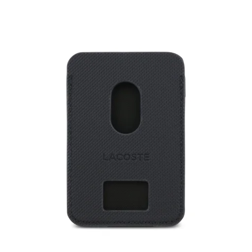 Lacoste PU Iconic Petit Pique MagSafe Peňaženka Tmavomodrá - 3