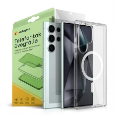 Samsung Galaxy S26 Ultra Magsafe puzdro + tvrdené sklo kompatibilné s čítačkou odtlačkov prstov 2ks 9H 2.5D HD Alphajack