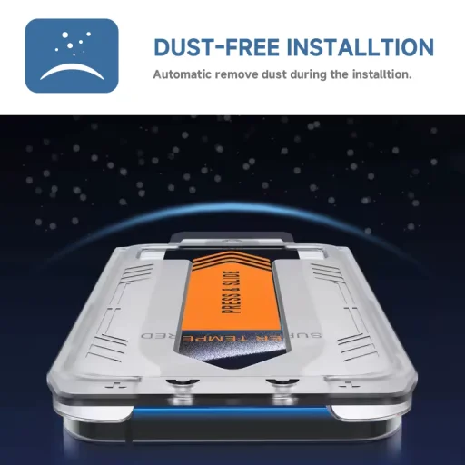 Samsung Galaxy S26 Ultra prémiové tvrdené sklo s aplikačným rámikom, kompatibilné s čítačkou odtlačkov prstov HD - 5