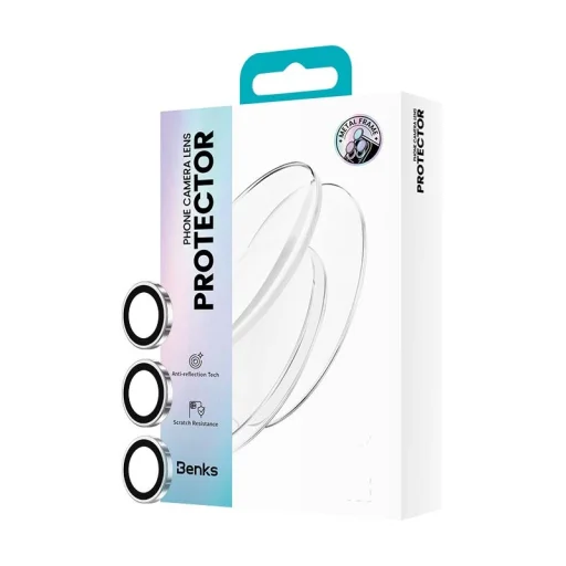 Samsung Galaxy S26/S26 Plus Benks tvrdené sklo Glass Warrior – ochranná sklenená fólia pre objektív fotoaparátu (3 šošovky), číra - 11