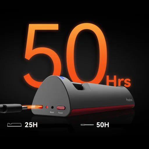 Meatmeet Pro fliptok s inteligentnou aplikáciou pre Bluetooth gril, rúru, údiarňu - čierne puzdro - 2