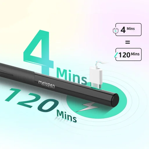 Metapen Pencil D1 stylus pre iPad – čierny - 2