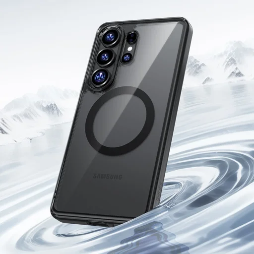 Samsung Galaxy S26 Ultra čierny Benks Magnetické Kryštálové TPU Rámové puzdro (0050) - 8