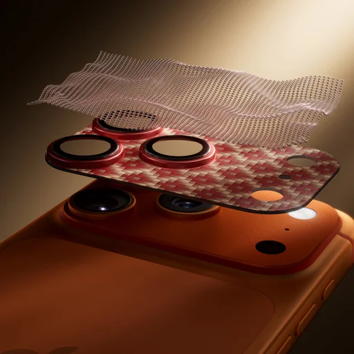 iPhone 17 Pro ArmorGrid oranžový Benks tvrdené sklo Armor Warrior Lens (OR69) (ostrovček fotoaparátu) ochranné sklo - 11