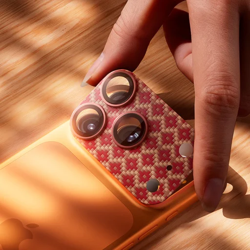 iPhone 17 Pro ArmorGrid oranžový Benks tvrdené sklo Armor Warrior Lens (OR69) (ostrovček fotoaparátu) ochranné sklo - 4