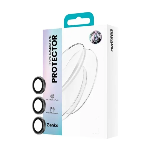 Samsung Galaxy S26/S26 Plus čierny Benks Glass Warrior ochranná fólia z tvrdeného skla na fotoaparát (3 šošovky) - 9