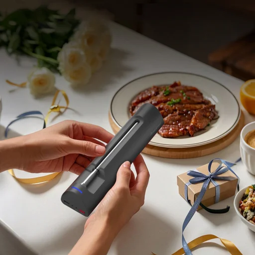 Meatmeet S Pro kuchynský teplomer s vyklápacou sondou, inteligentnou aplikáciou a Bluetooth pre gril, rúru a údiarňu - čierny - 3