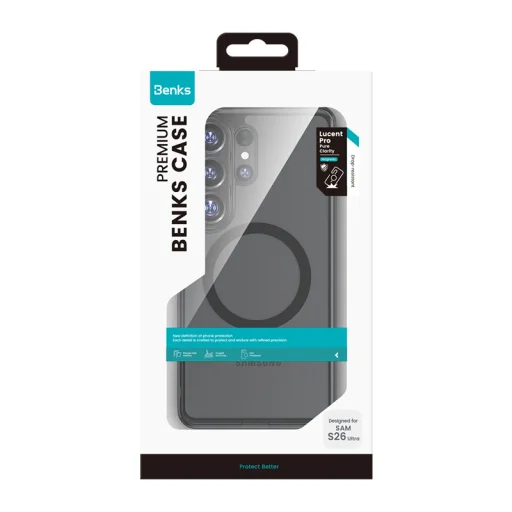 Samsung Galaxy S26 čierny Benks magnetický krištáľový TPU rámový kryt (0048) - 5