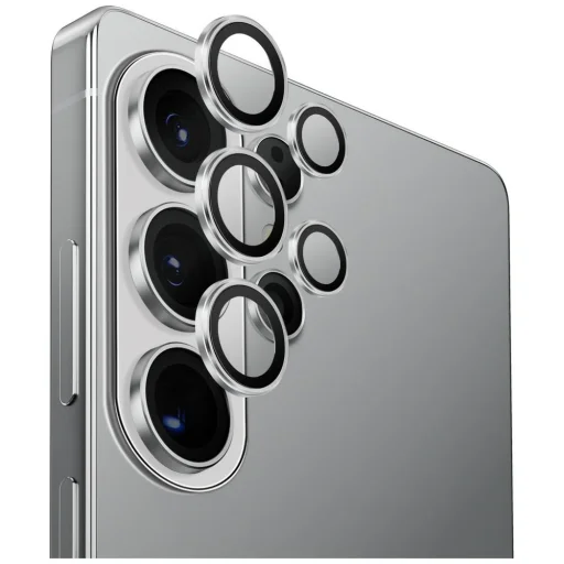 Samsung Galaxy S26 Ultra strieborné hliníkové ochranné sklo na objektív fotoaparátu - 1