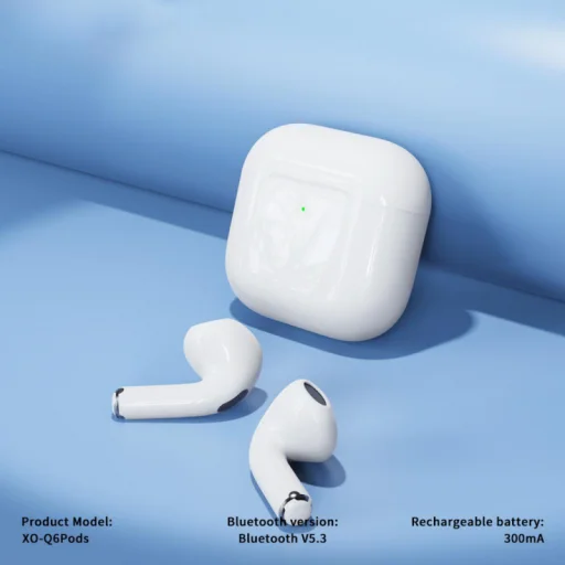 XO DESIGN Q6 Slúchadlá, Biele - 5