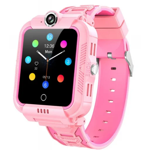 XO DESIGN Detské H110, ružové detské inteligentné hodinky 4G - 2