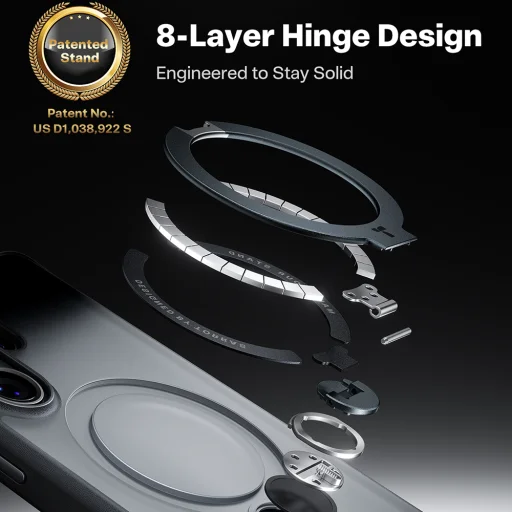 Samsung Galaxy S26 Ultra Torras - Ostand Spin Series obal - Čierny - 2