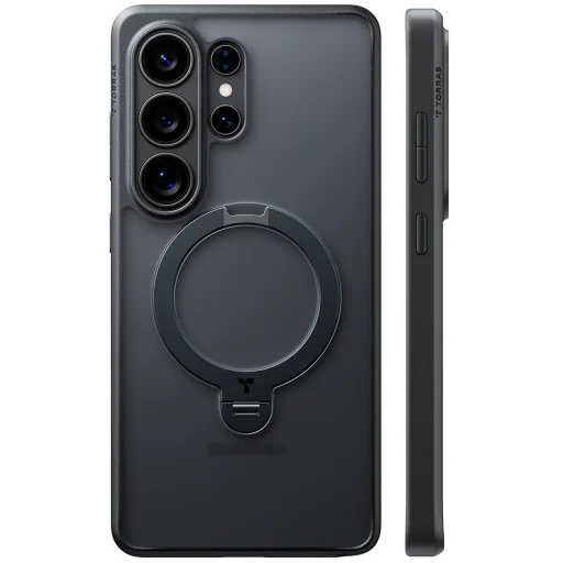 Samsung Galaxy S26 Ultra Torras - Ostand Spin Series tok - Fekete - 1