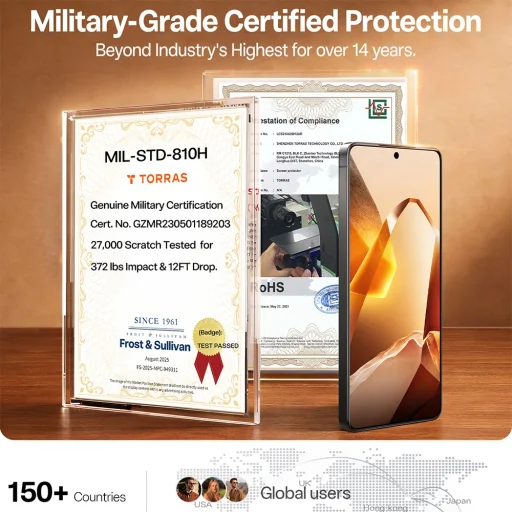 Samsung Galaxy S26 číre Torras GlassGo Install Master tvrdené sklo - 5