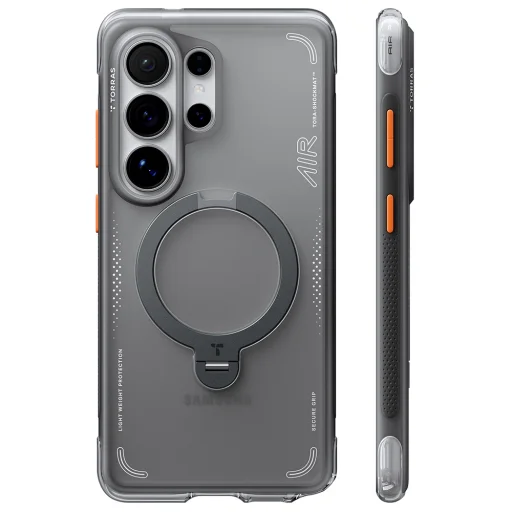 Samsung Galaxy S26 Ultra Árnyékfekete Torras Ostand Spin Air Series tok - 1