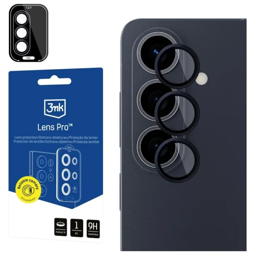 Samsung Galaxy S26 Plus Čierny 3mk Lens Protection Pro (4 ks) ochranné sklo na objektív - 1