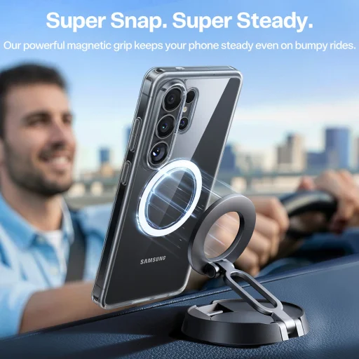 Samsung Galaxy S26 Ultra Átlátszó Torras - Guardian Magnetic Series tok - 4