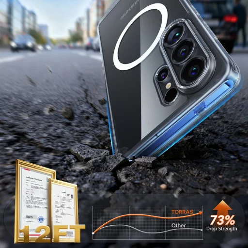 Samsung Galaxy S26 Ultra Priehľadné Torras - Guardian Magnetic Series puzdro - 3