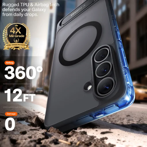 Samsung Galaxy S26 Čierny Torras Pstand puzdro - 3