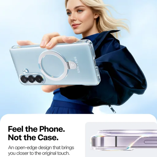 Samsung Galaxy S26 Priehľadné Torras Ostand Slim Series puzdro - 5