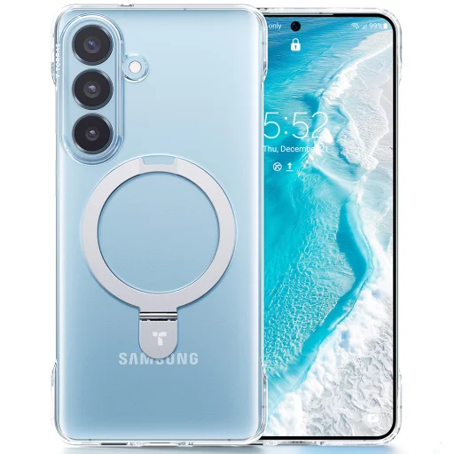 Samsung Galaxy S26 Priehľadné Torras Ostand Slim Series puzdro - 1