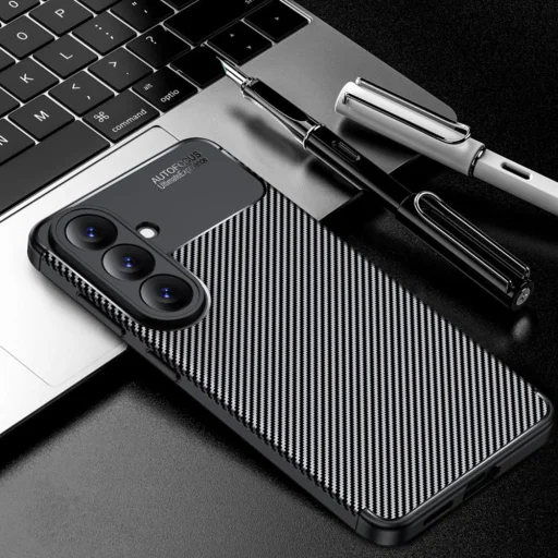 Samsung Galaxy S26 čierne Techsuit CarbonFiber puzdro - 6