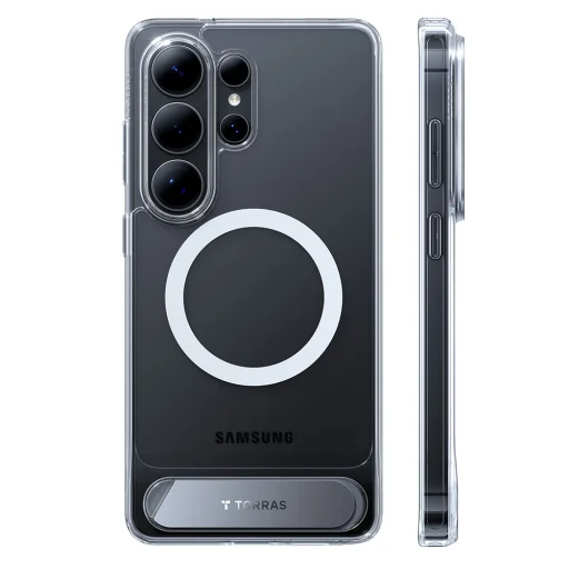 Samsung Galaxy S26 Ultra priehľadný Torras Pstand obal - 2