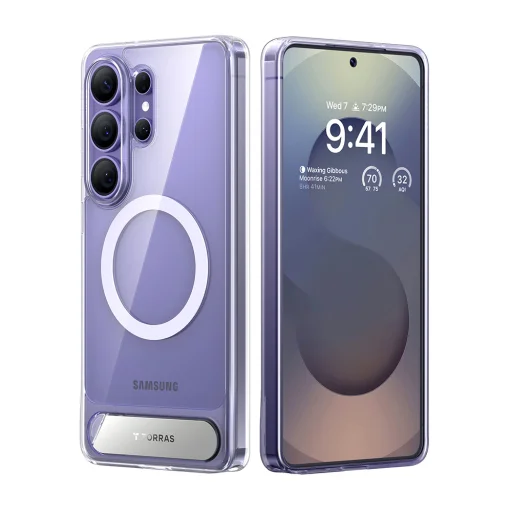 Samsung Galaxy S26 Ultra Átlátszó Torras Pstand tok - 1