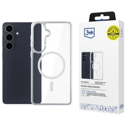 Samsung Galaxy S26 Plus Priehľadné 3mk Armor MagCase puzdro - 1