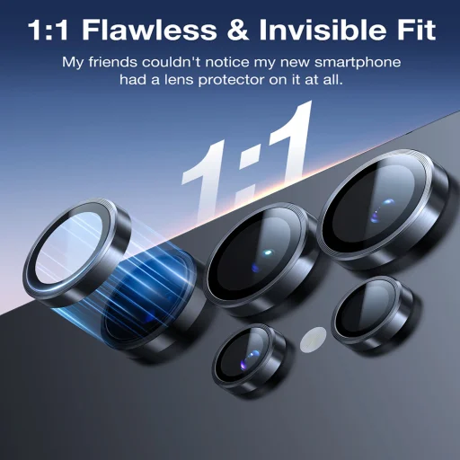 Samsung Galaxy S26 Ultra Čierny Torras Lensguard ochranné sklo na kameru - 3