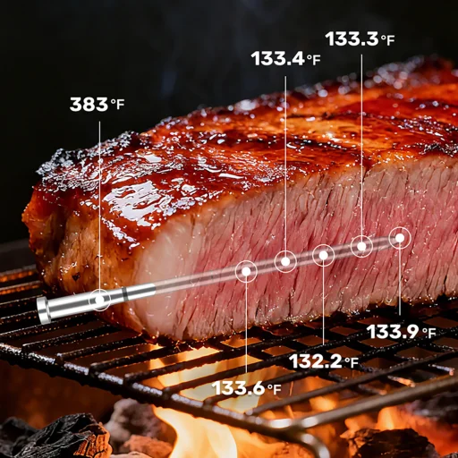 Meatmeet X Pro Kitchen Thermometer Kuchynský teplomer inteligentná aplikácia Bluetooth/WiFi 2 ks - 9